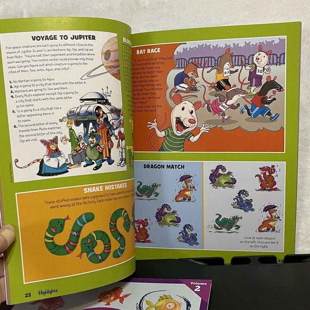 NEW Highlights FAVORITE PUZZLES Activity Books Lot of 3 Hidden Pictures 2015-16